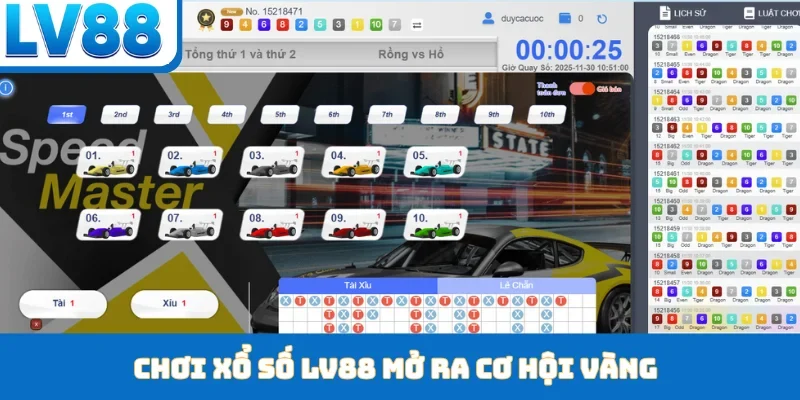 Chơi xổ số LV88 mở ra cơ hội vàng